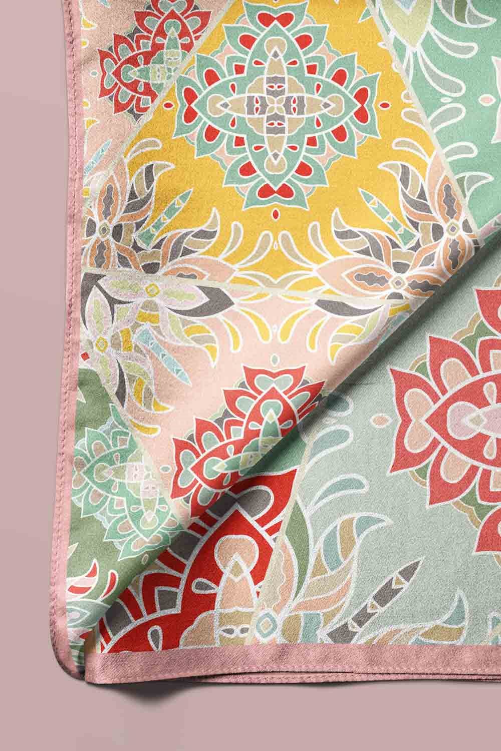 100% Silk Headscarf for Women - 22