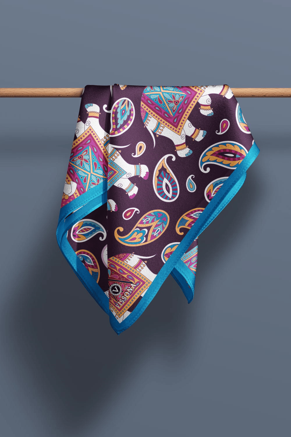 100% Silk Headscarf for Women - 22