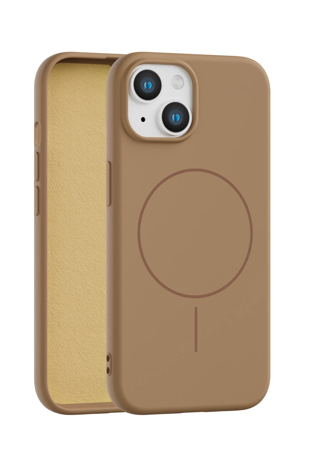 iPhone 15 Uyumlu İçi Kadife Magsafe Wireless Şarj Özellikli Telefon Kılıfı