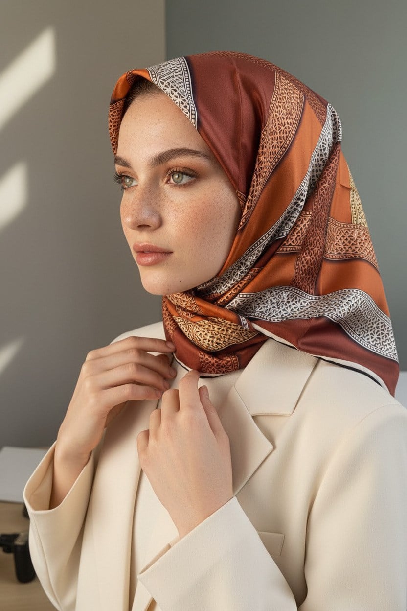 Twill İpek Eşarp