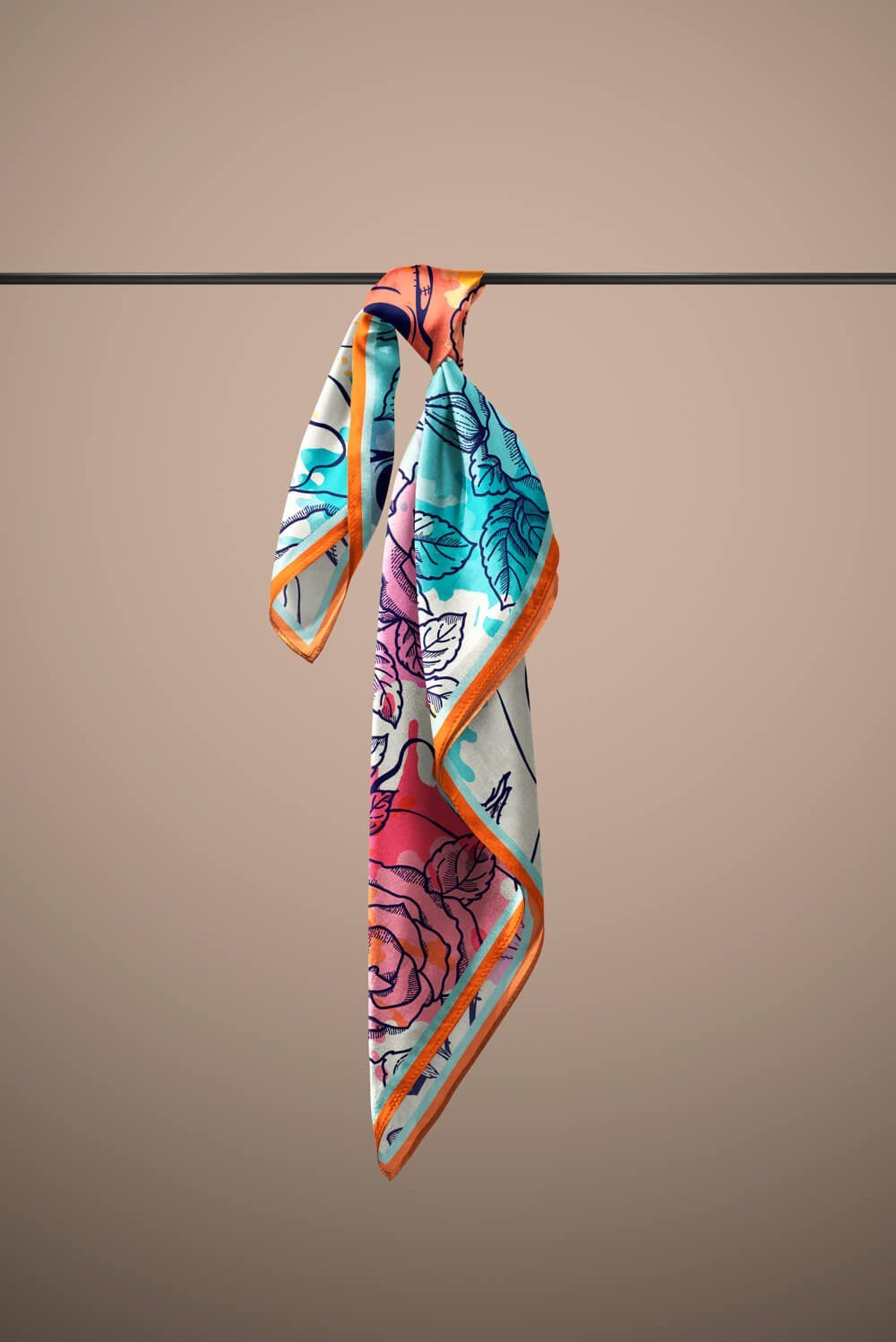 A19 Violla Renkli Kurukafalı Bandana