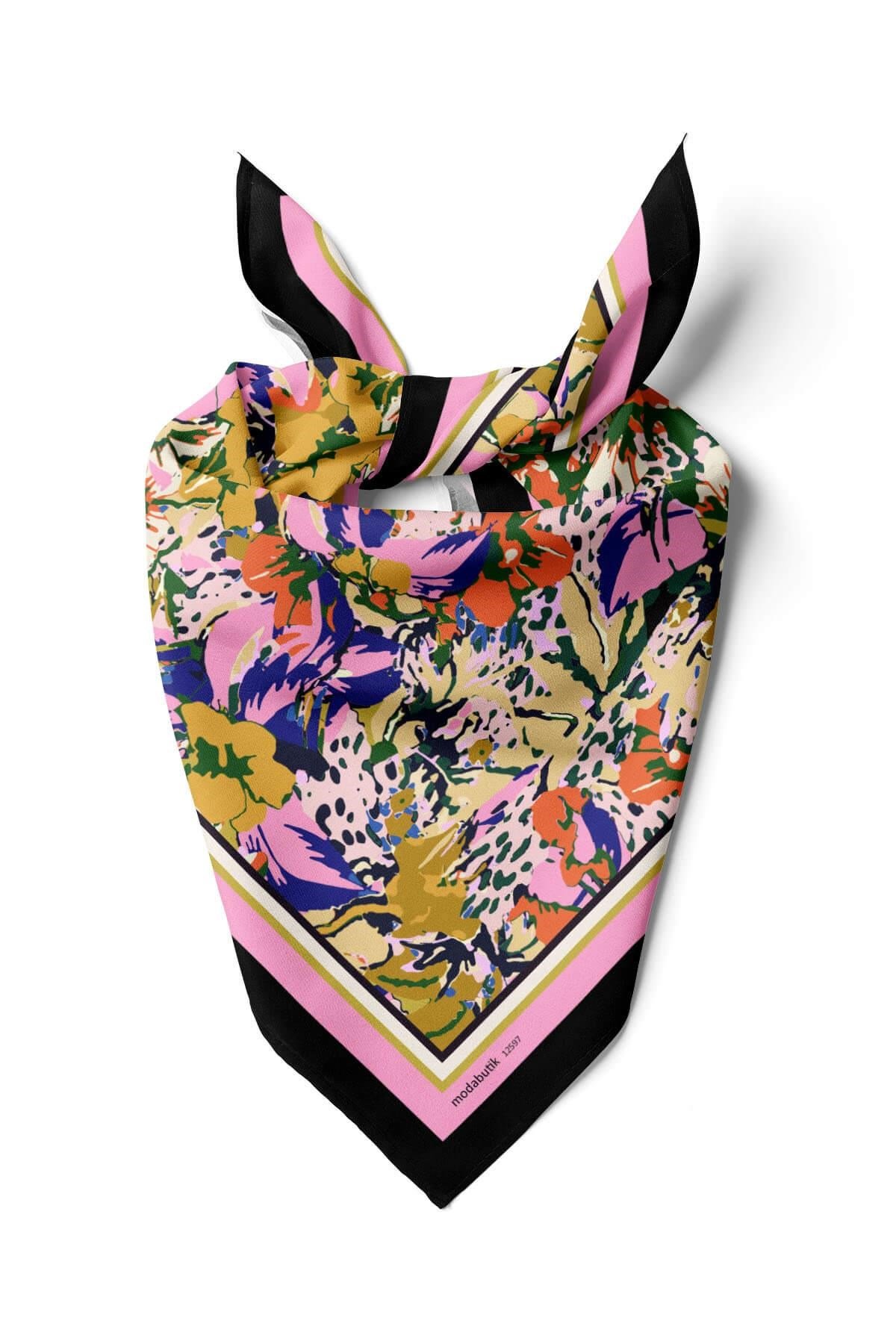 Violla B117 COLORFUL FLOWERS BANDANA