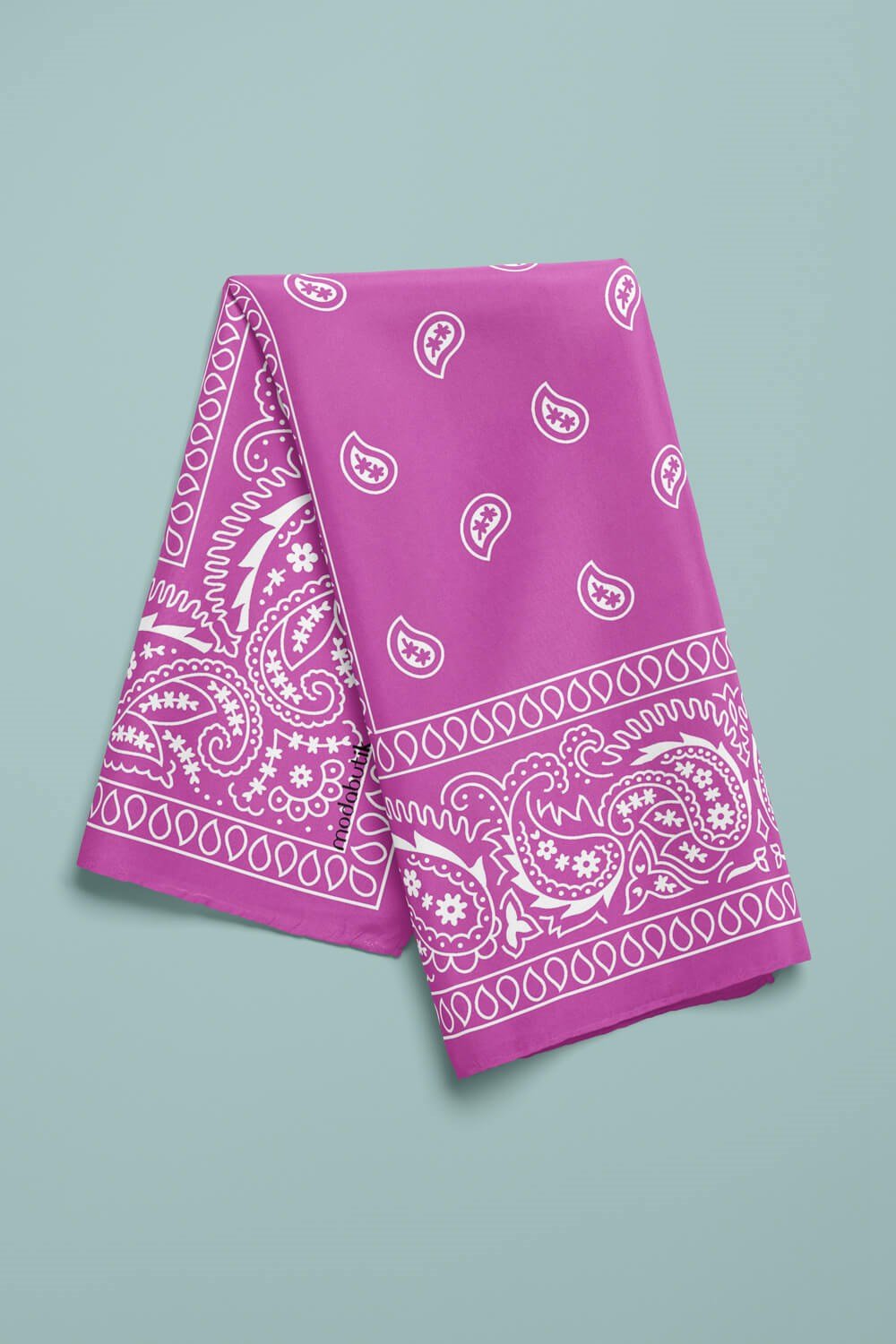 C103 Violla Şal Desenli Bandana Pembe 35.1112.24.A