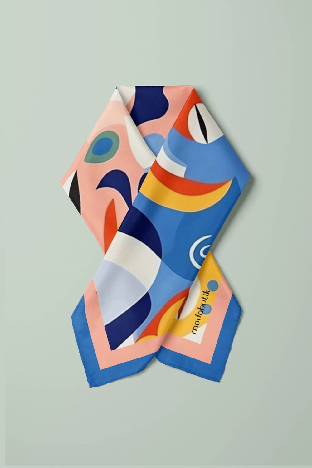 A66 Modabutik Portre Desenli Bandana