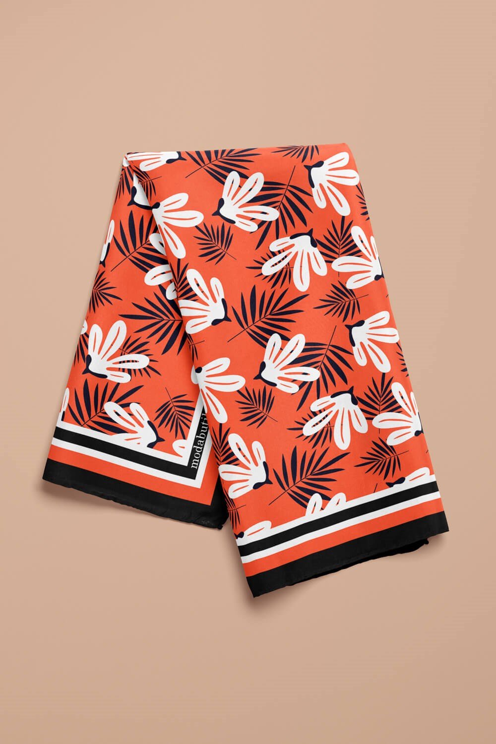Violla F66 MODERN FLOWERS TASARIMLI BANDANA  DG11984