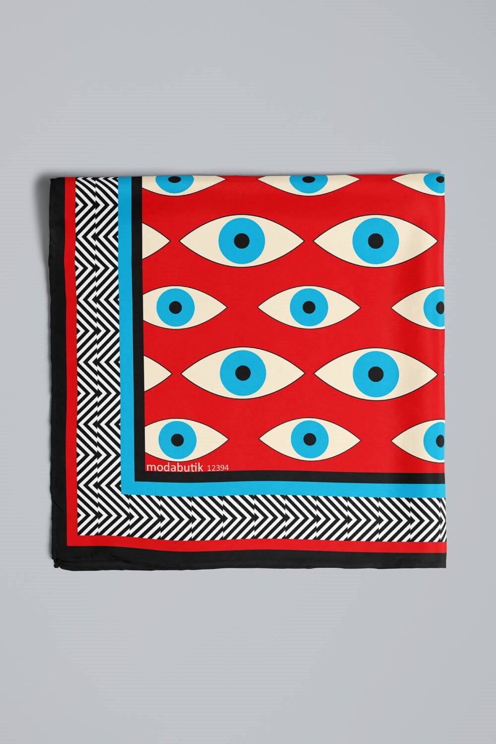 Violla V49 EYE RED TASARIMLI BANDANA DG12394