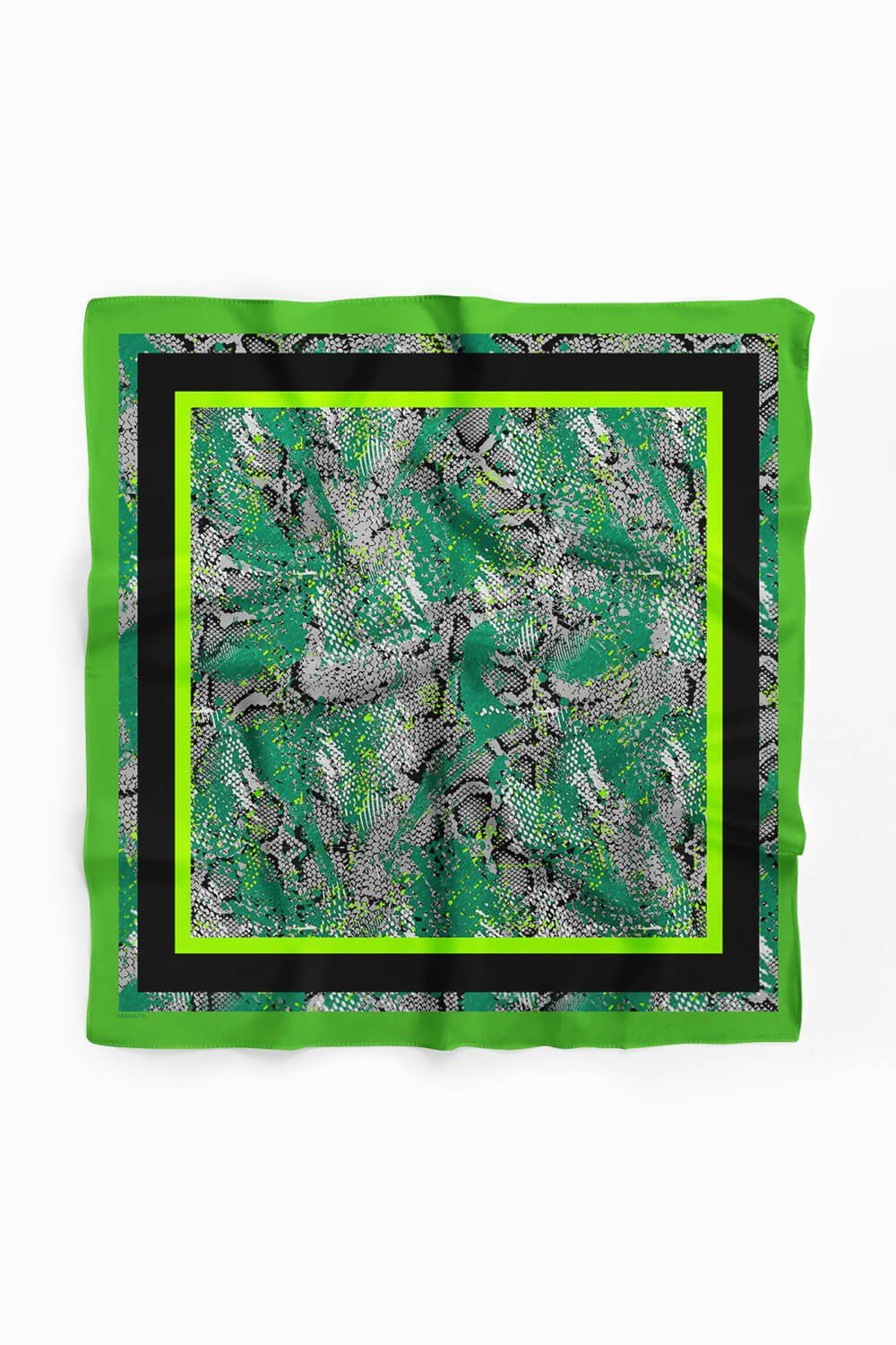 Violla Z58 Kadın Eskitme Desenli 50x50 Bandana HYL DG01341-22