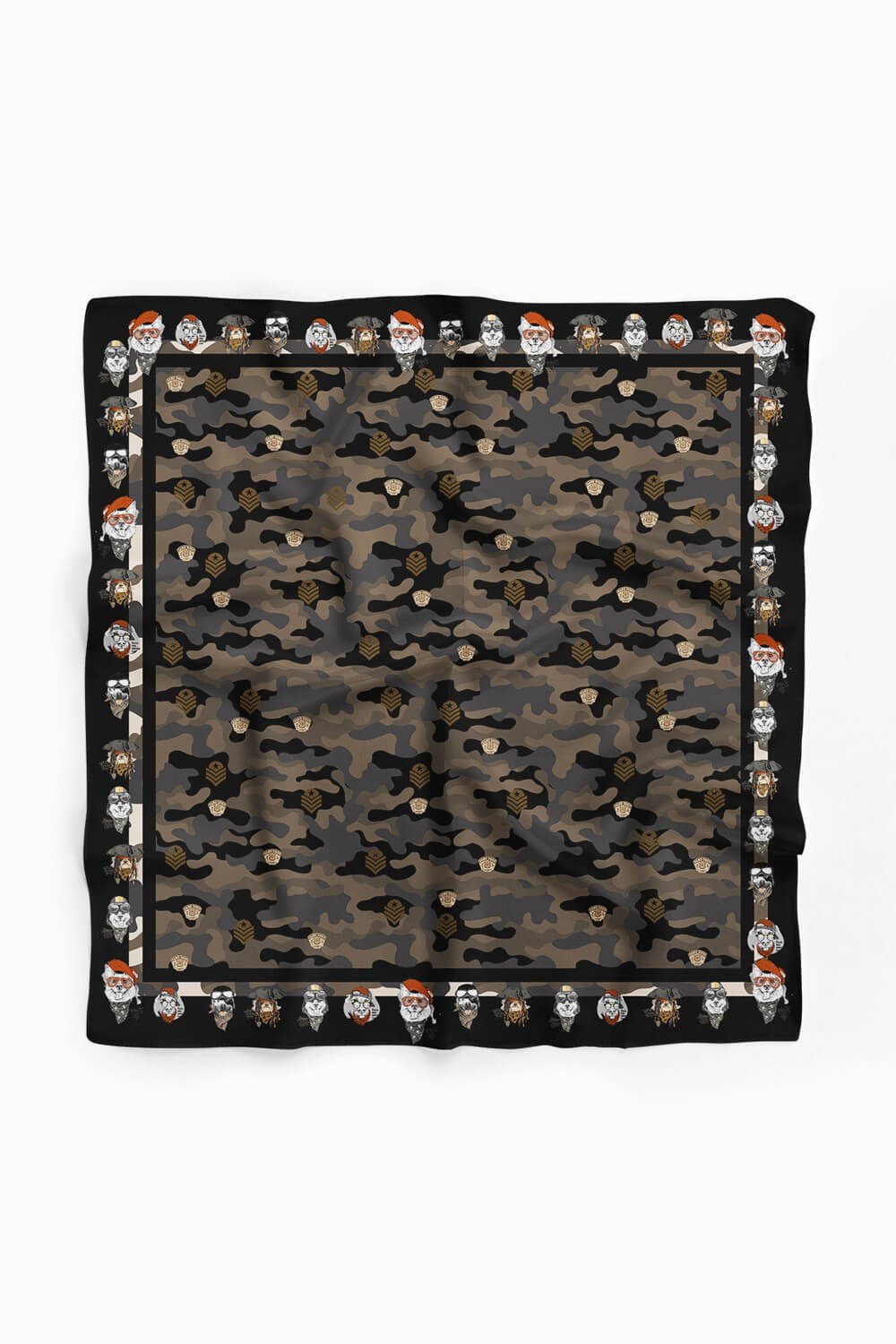 D5 Violla Köpek Bandanası Siyah 50x50