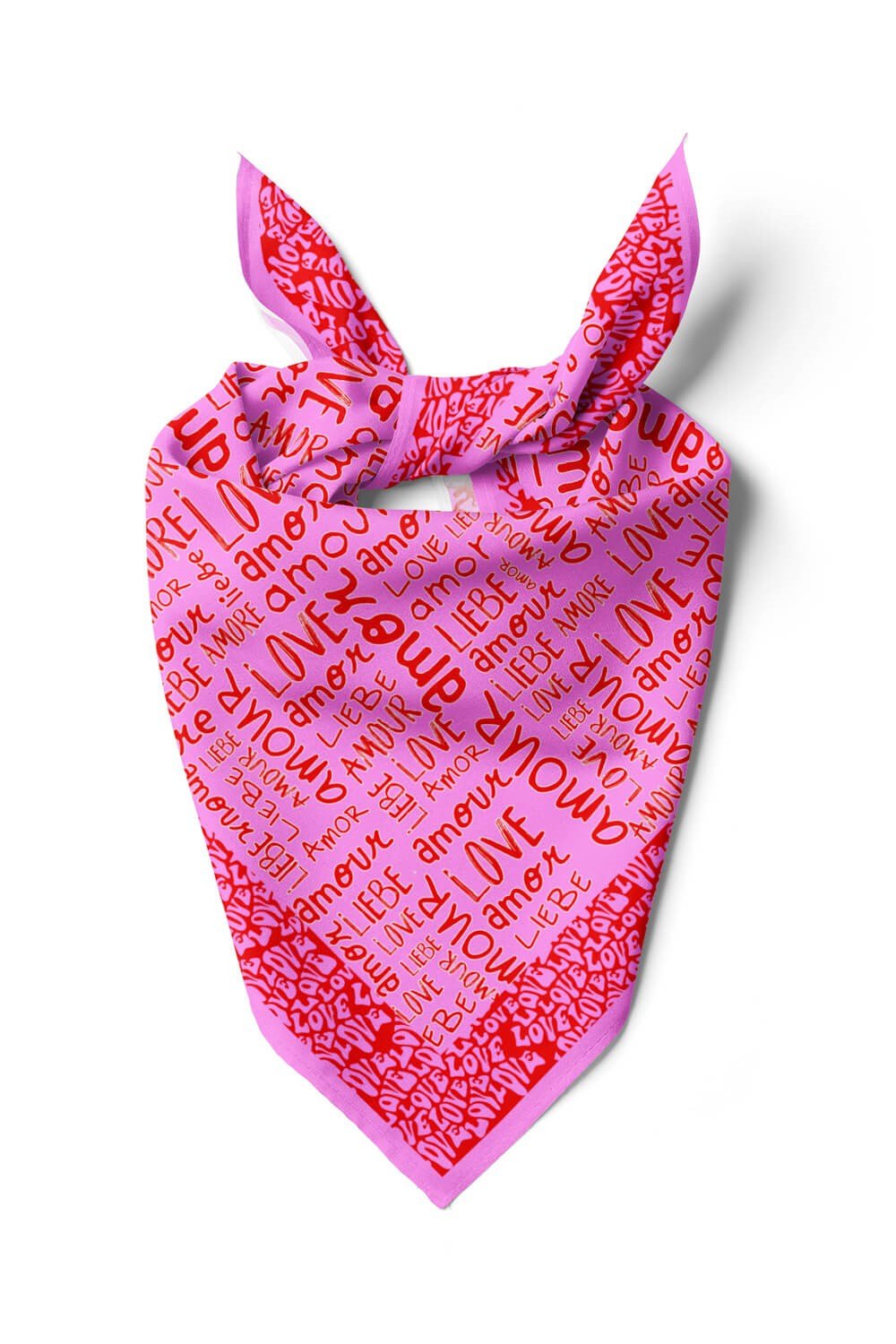 Vissona Amour Desenli İpek Bandana