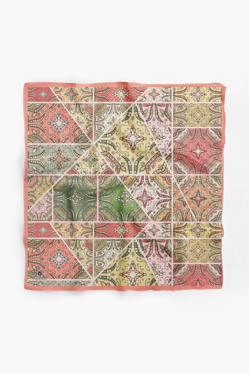 100% Silk Headscarf for Women - 22