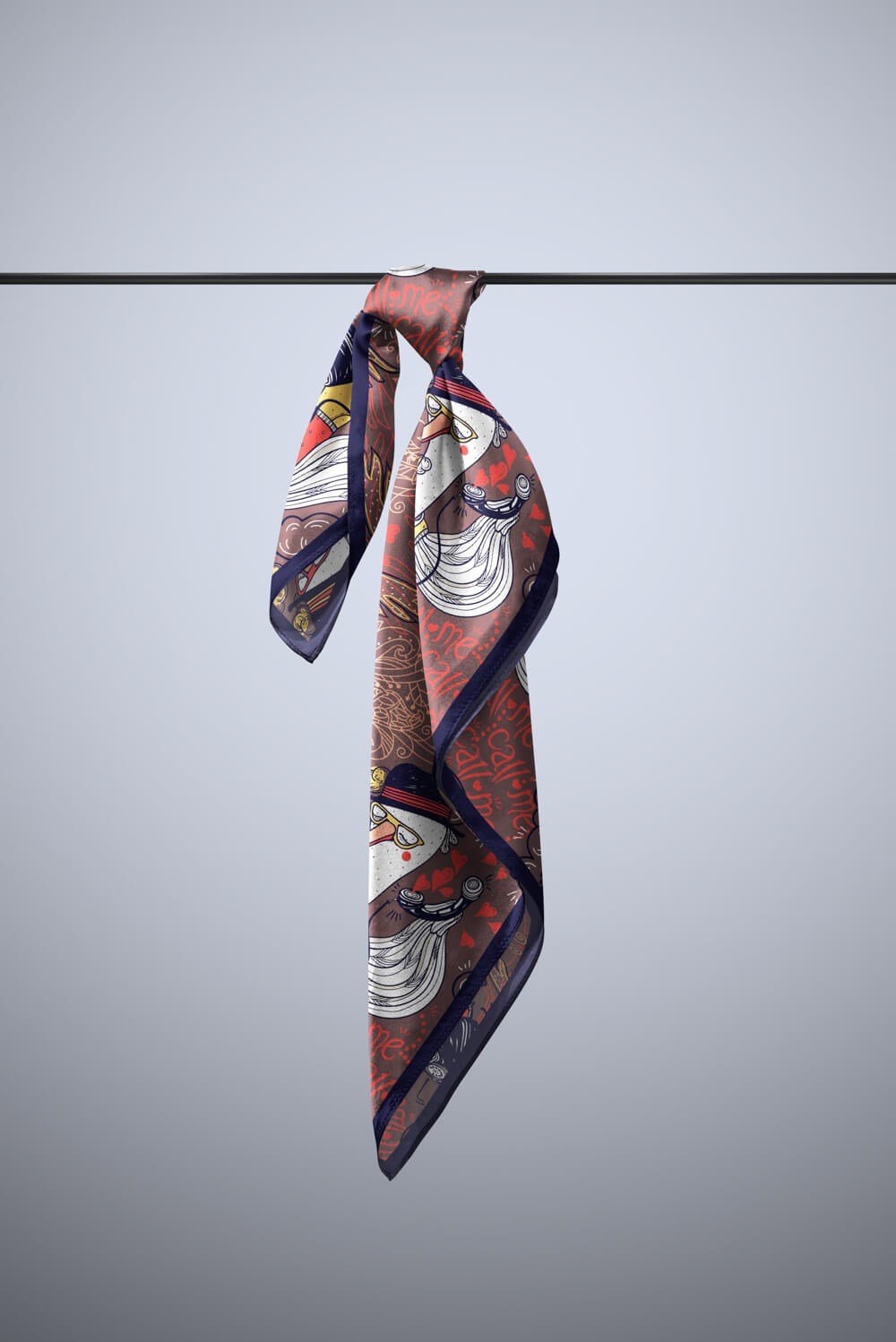 H3 Violla Ördek Desenli Bandana