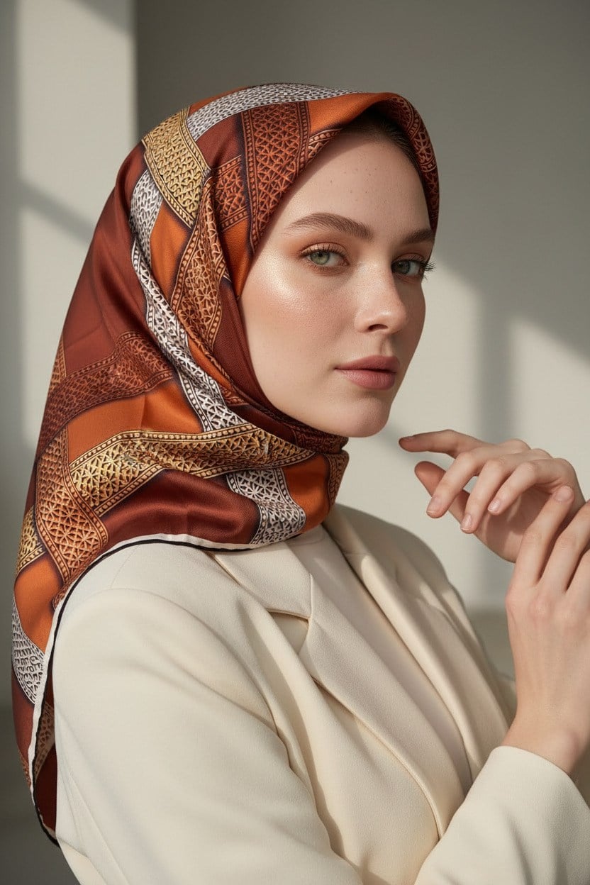 Twill İpek Eşarp