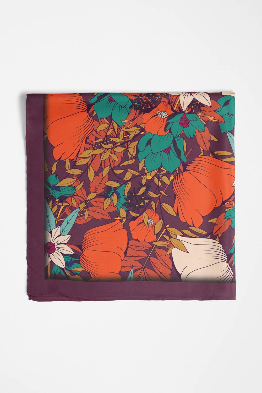 Violla Çiçek Desenli Bandana
