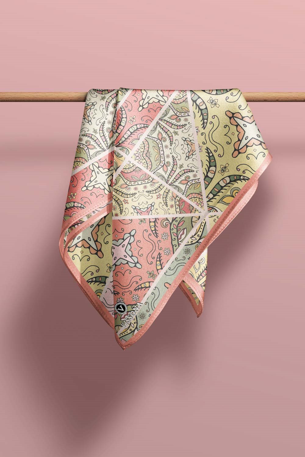 100% Silk Headscarf for Women - 22