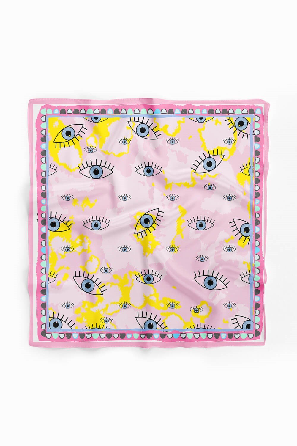 Violla V59 EYES PİNK BATİK TASARIM BANDANA