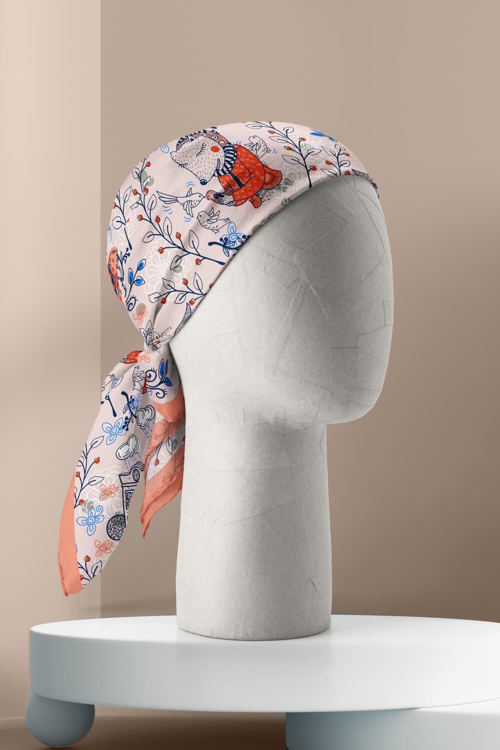 A32 Violla Geyik Desenli Bandana