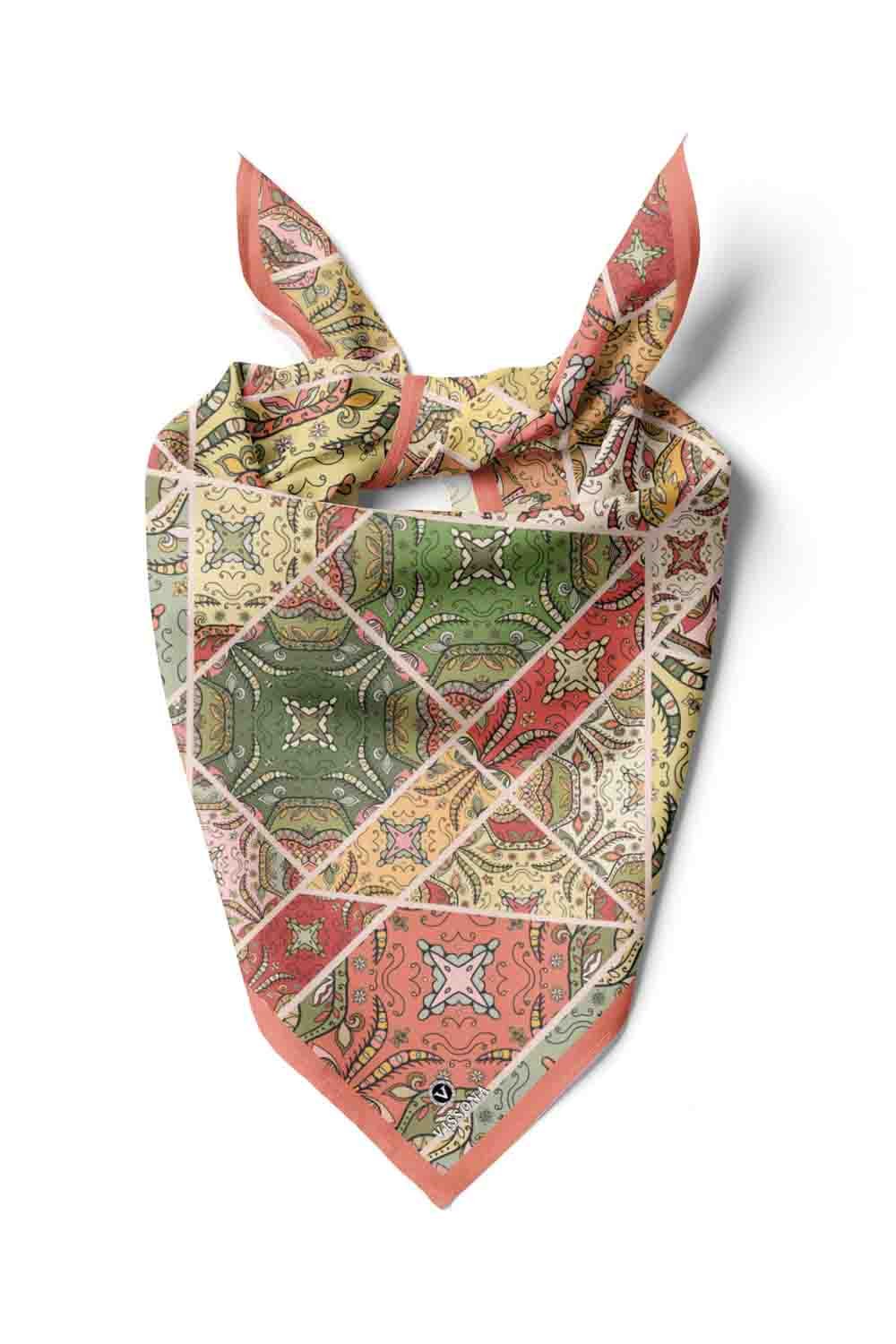 100% Silk Headscarf for Women - 22