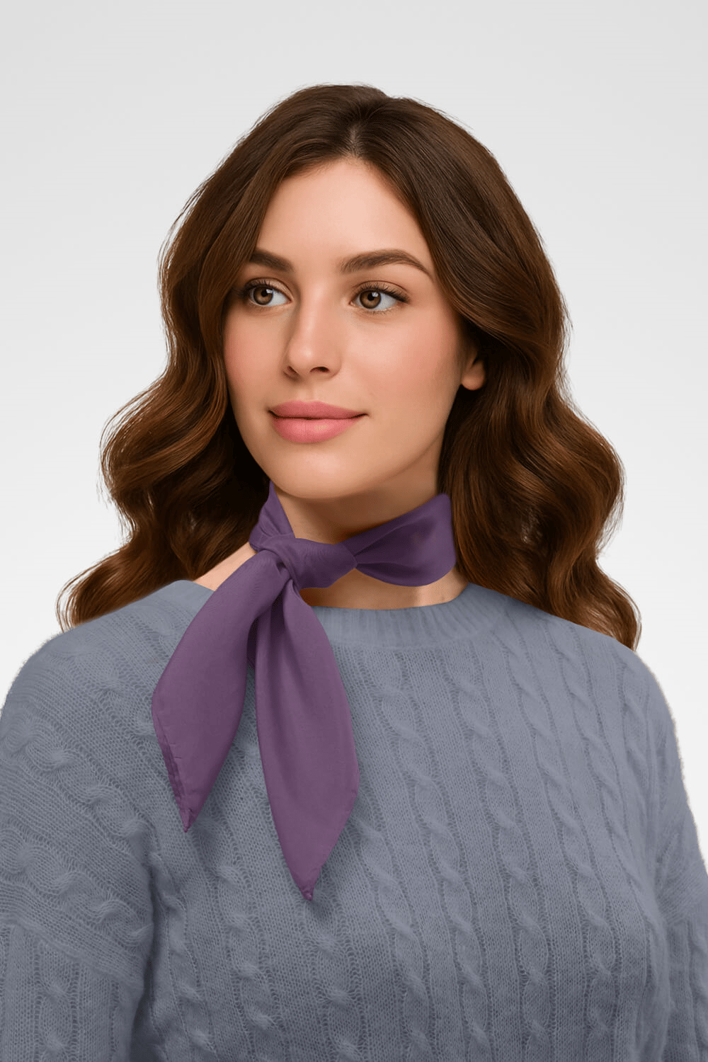 Şifon Leylak Bandana