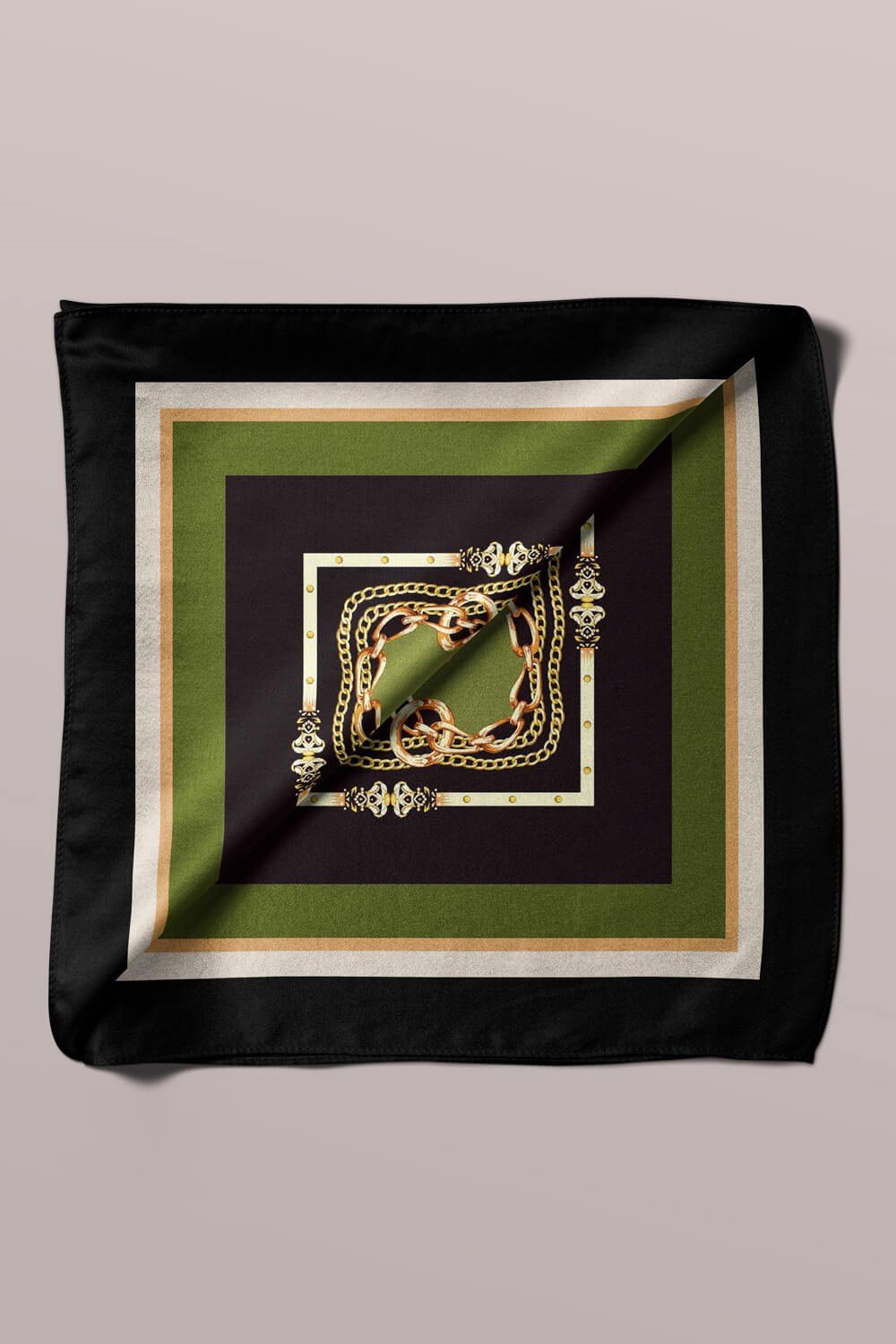 Violla E117 ZINCIR BAROK TASARIMLI BANDANA