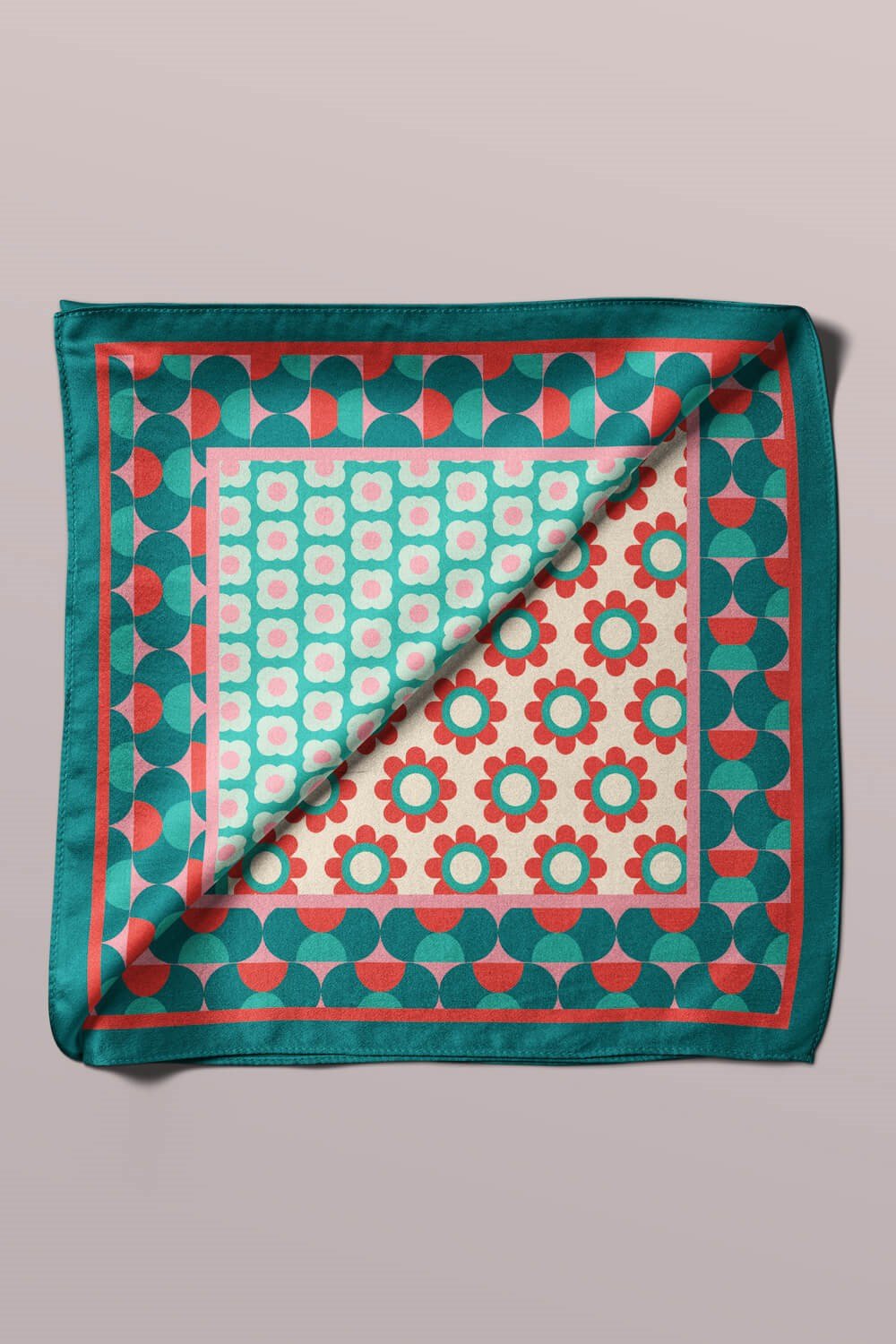 Violla H43 RETRO DESENLİ  BANDANA DG12079