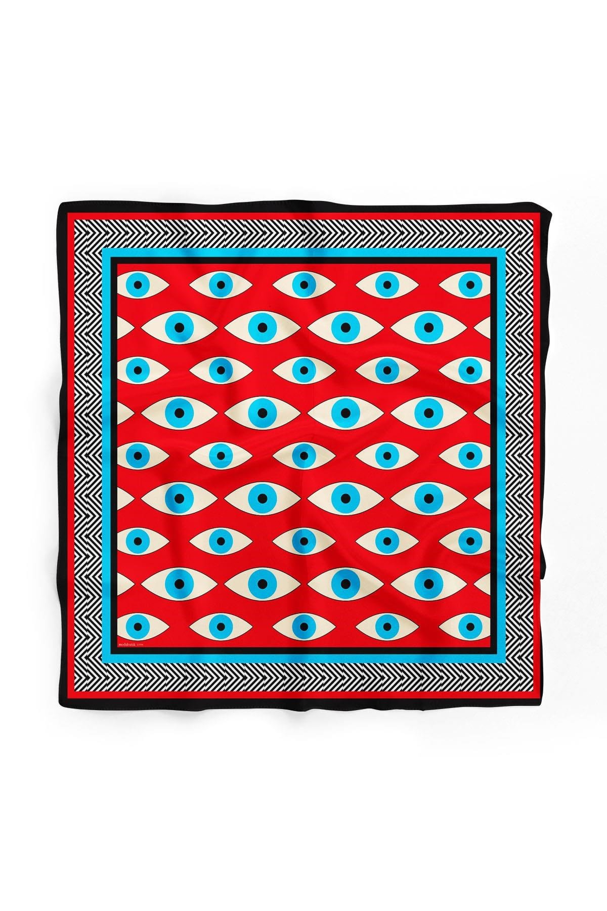 Violla V49 EYE RED TASARIMLI BANDANA DG12394