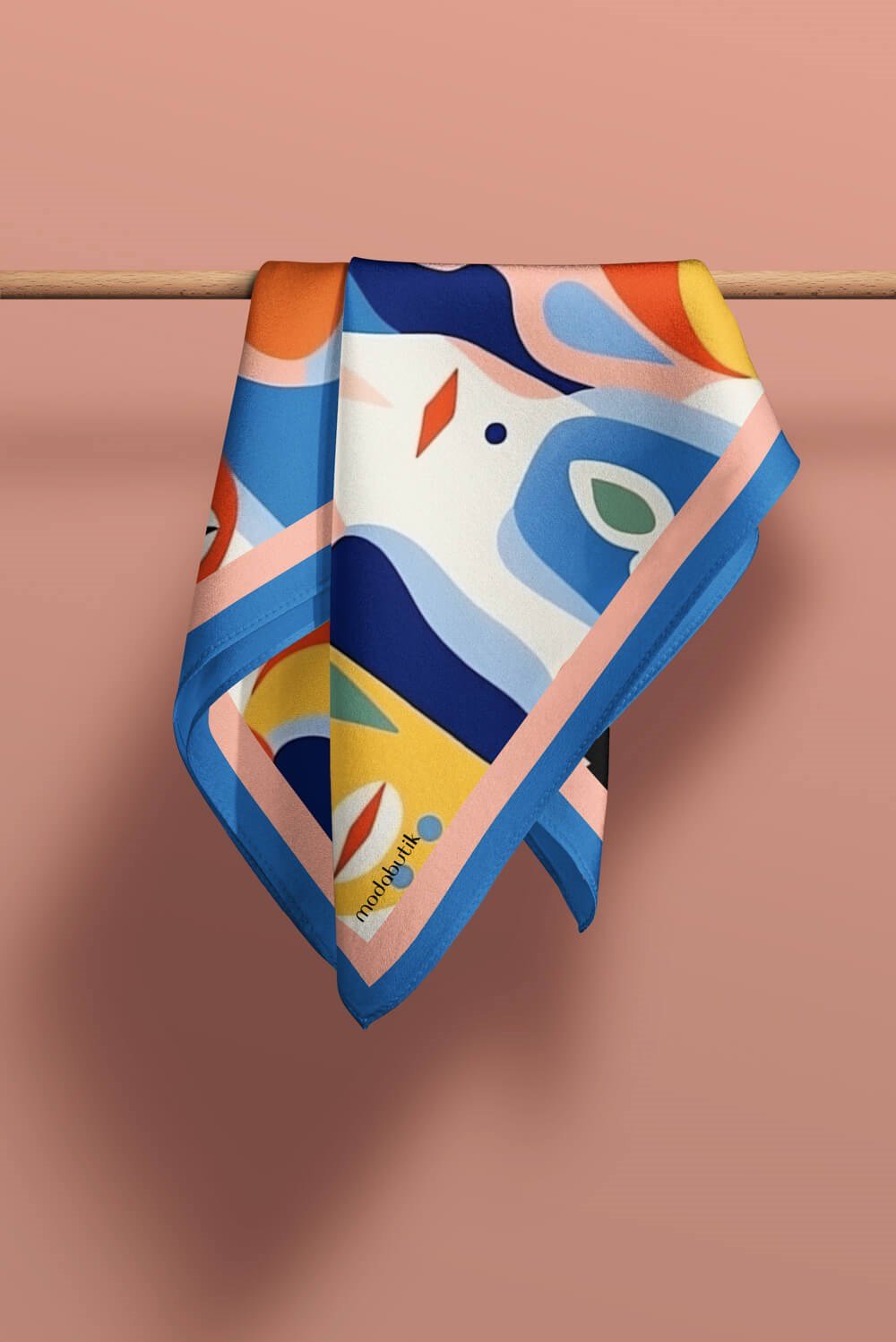 A66 Modabutik Portre Desenli Bandana
