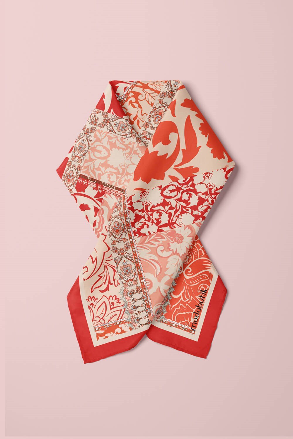 H52 Violla Karışık Desenli Bandana