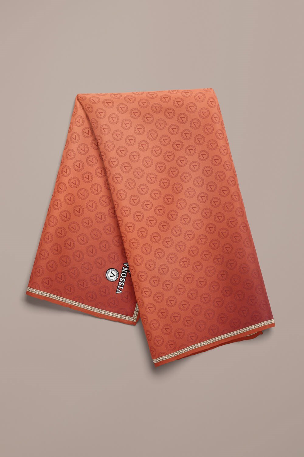%100 İpek Kadın Desenli Bandana 80x80