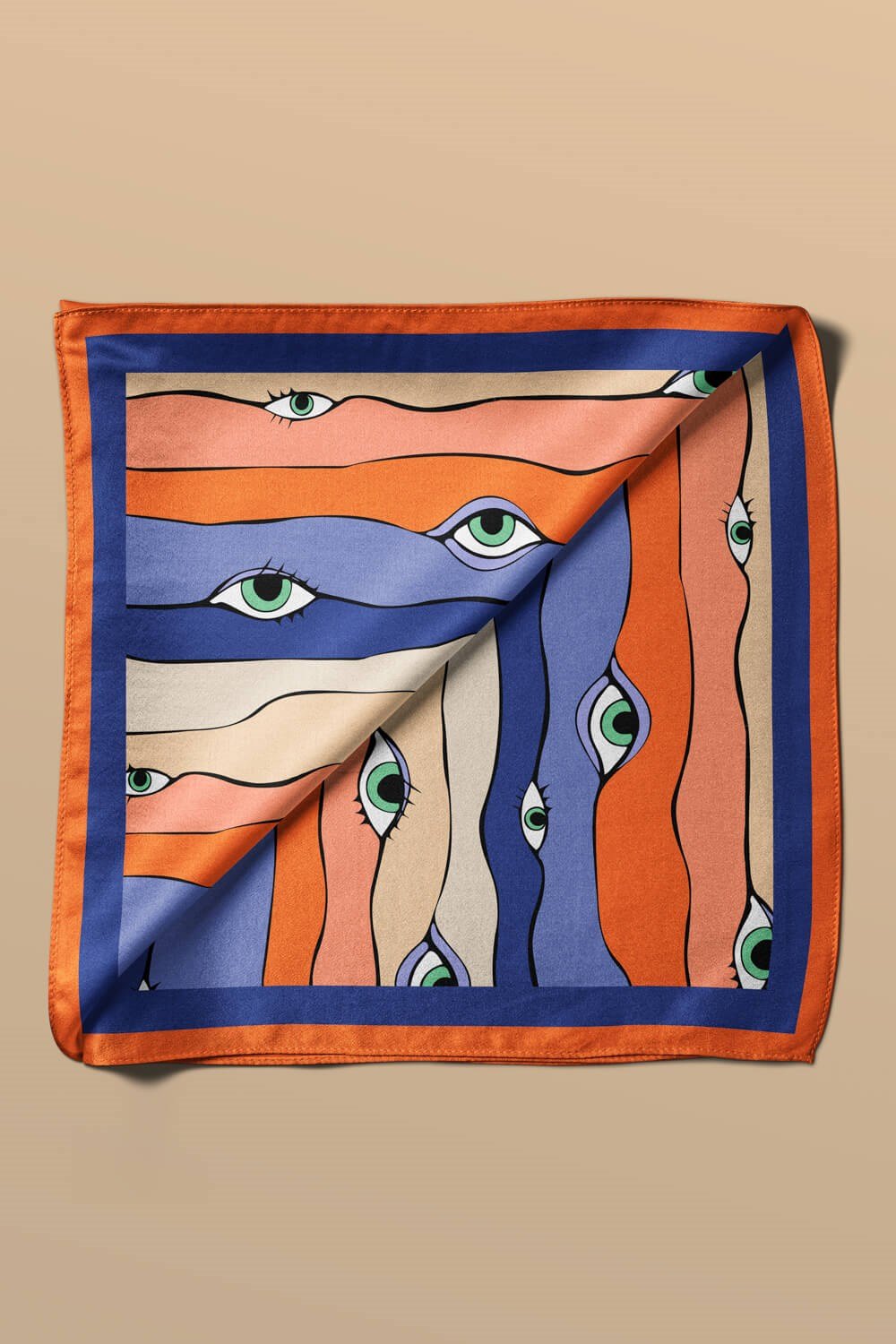 A12 Violla Göz Desenli Bandana