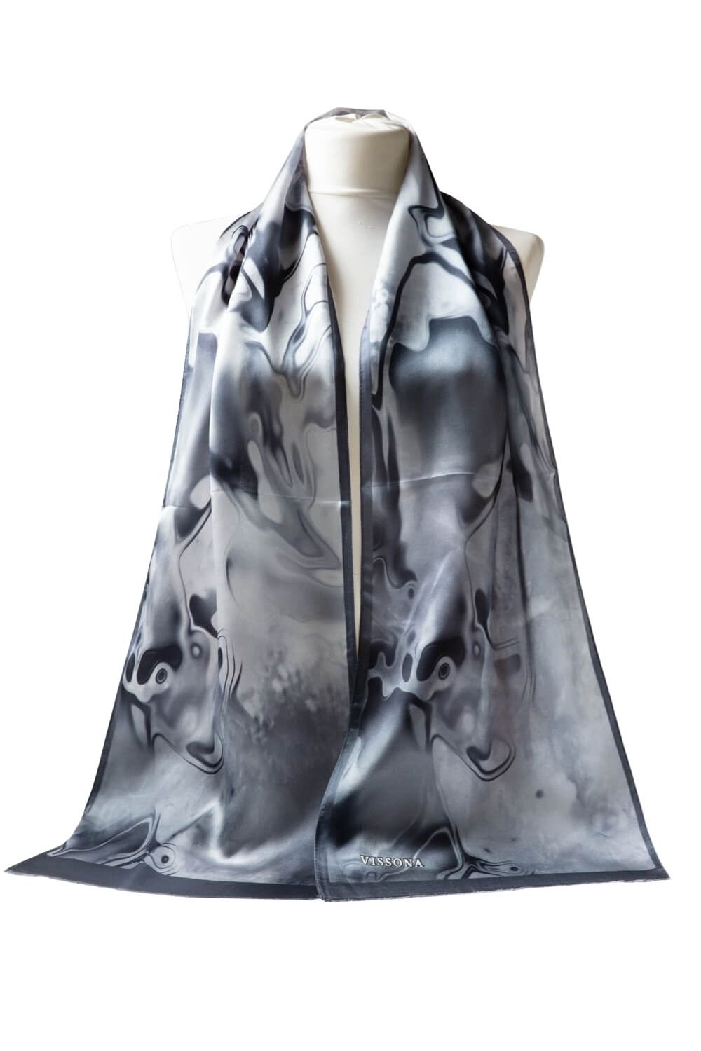 100% Silk Head Scarf for Women - 12
