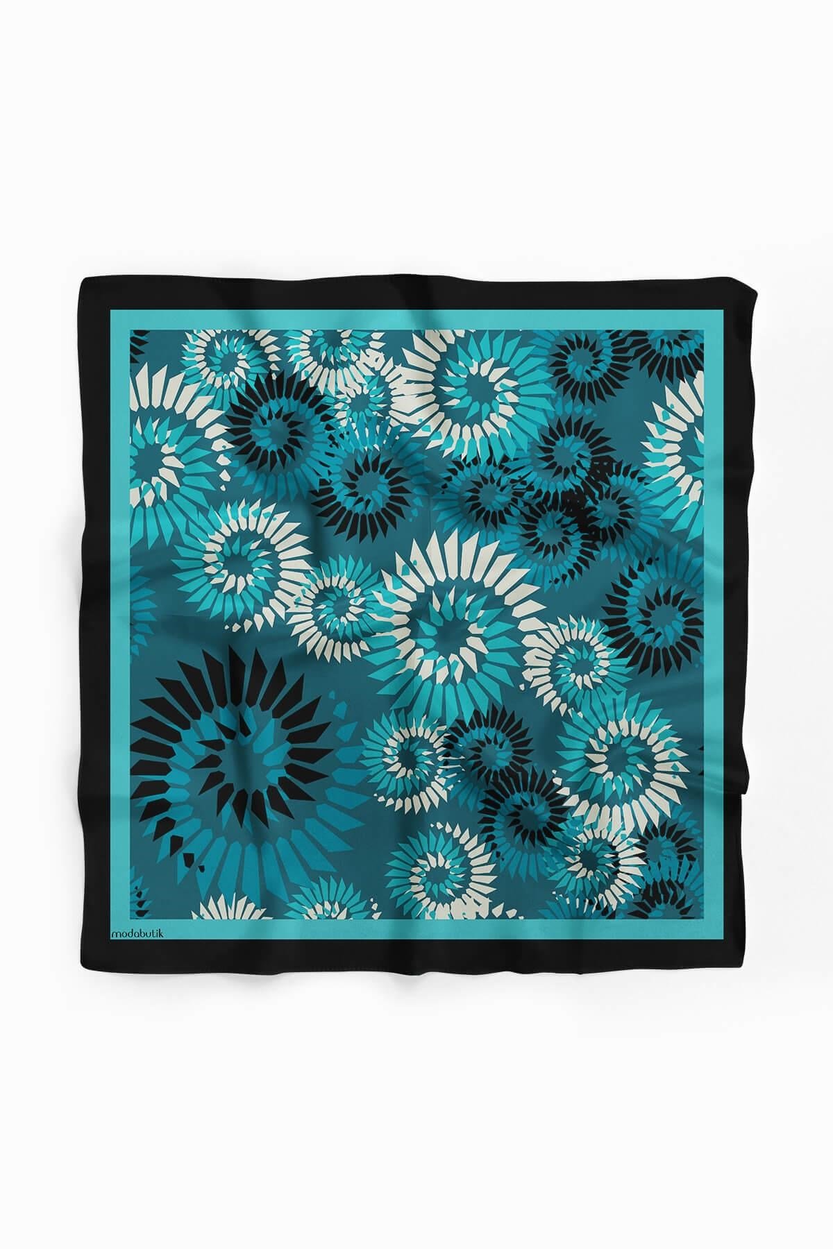 Violla F63 Kadın Yakamoz Desenli 50x50 Bandana HYL DG0846-22