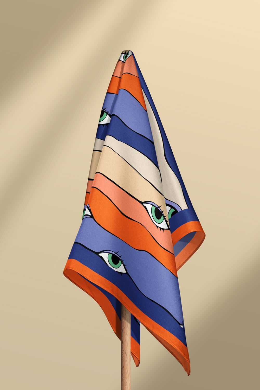 A12 Violla Göz Desenli Bandana