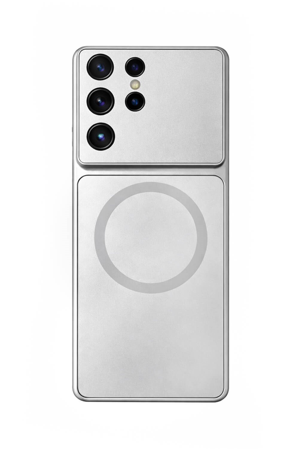Samsung Galaxy S23 Ultra Uyumlu Kamera Korumalı Magsafe Wireless Şarj Özellikli Full Glass Arka Kapak