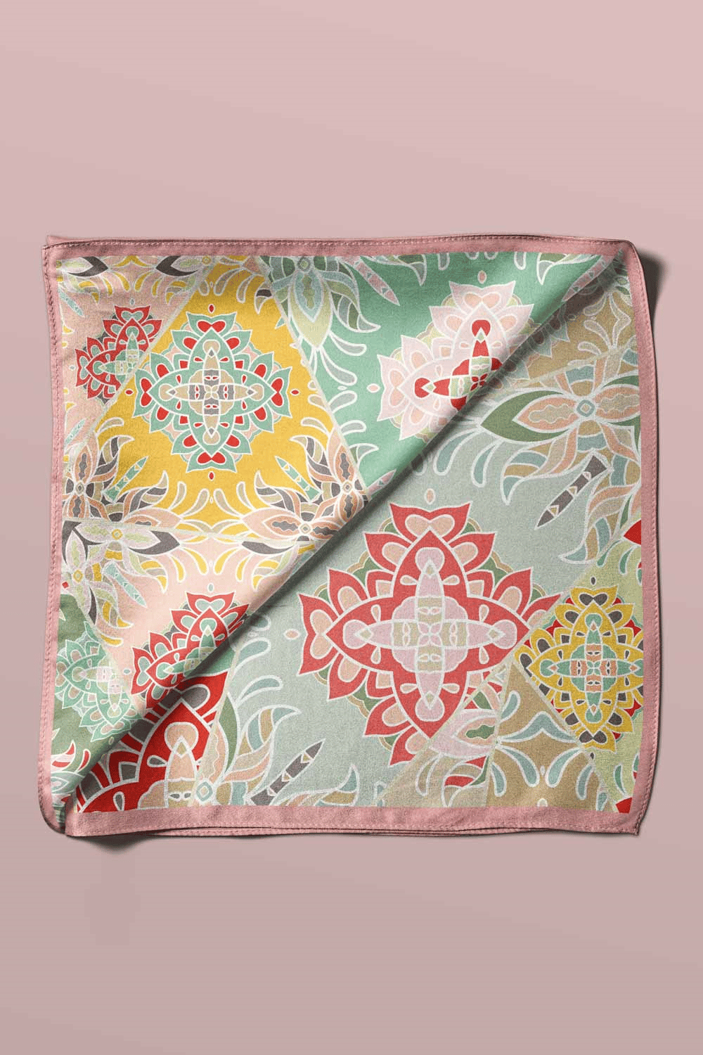 100% Silk Headscarf for Women - 22
