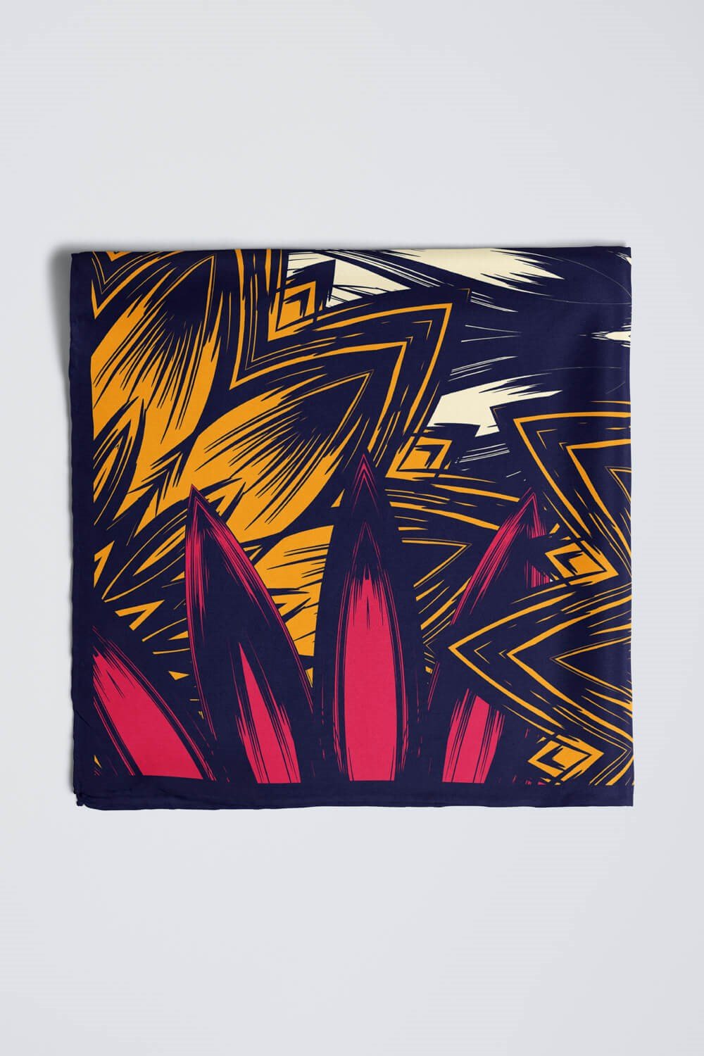 B47 Violla Çiçek Desenli Bandana