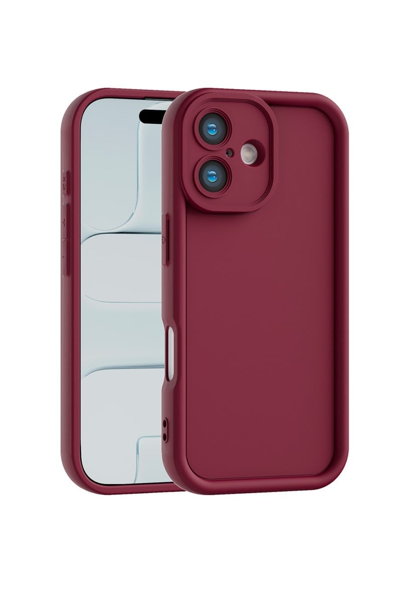 iPhone 16 Plus Kılıf – Kamera Çıkıntılı – Mat Silikon Telefon Kılıfı