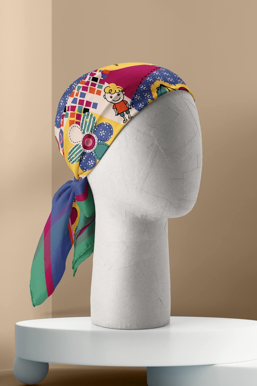 Violla F106 ÇOCUK BAYRAMI TASARIMLI BANDANA  DG11994