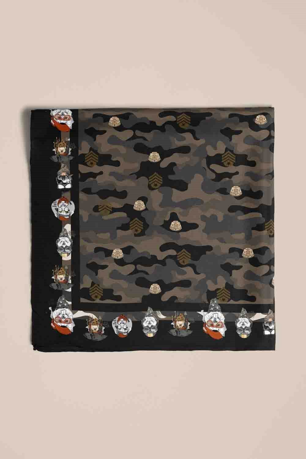D5 Violla Köpek Bandanası Siyah 50x50