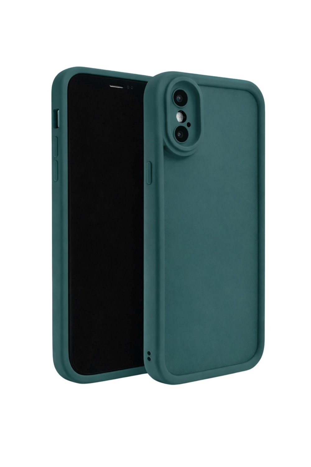iPhone XS Max Uyumlu Kamera Çıkıntılı Mat Silikon Telefon Kılıfı