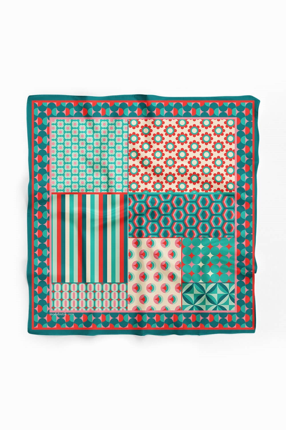 Violla H43 RETRO DESENLİ  BANDANA DG12079