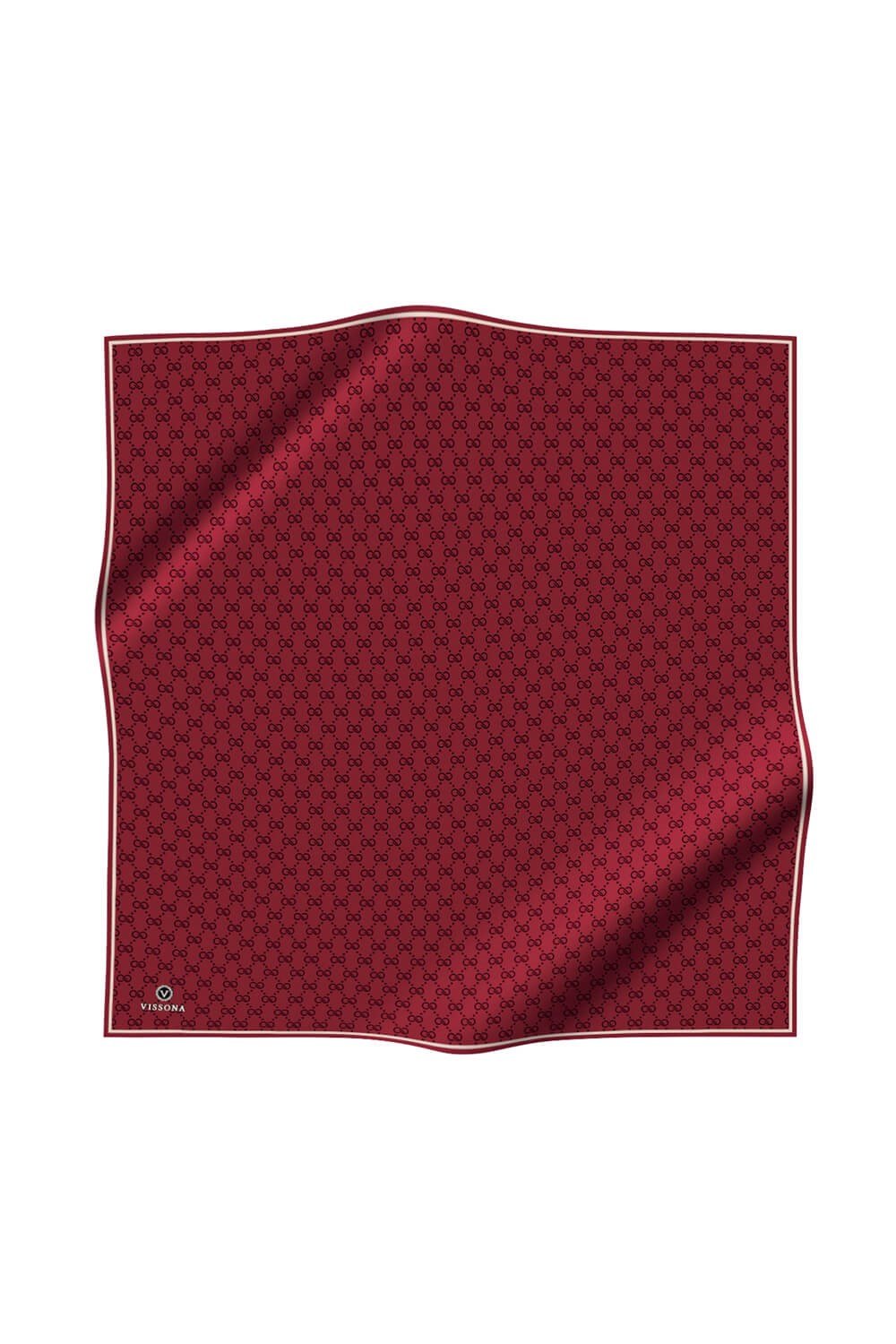 %57 İPEK %43 VİSKON Twill İpek Leopar Desenli Bordo Renkli 90x90 Eşarp Dikim Şekli : El Dikişi