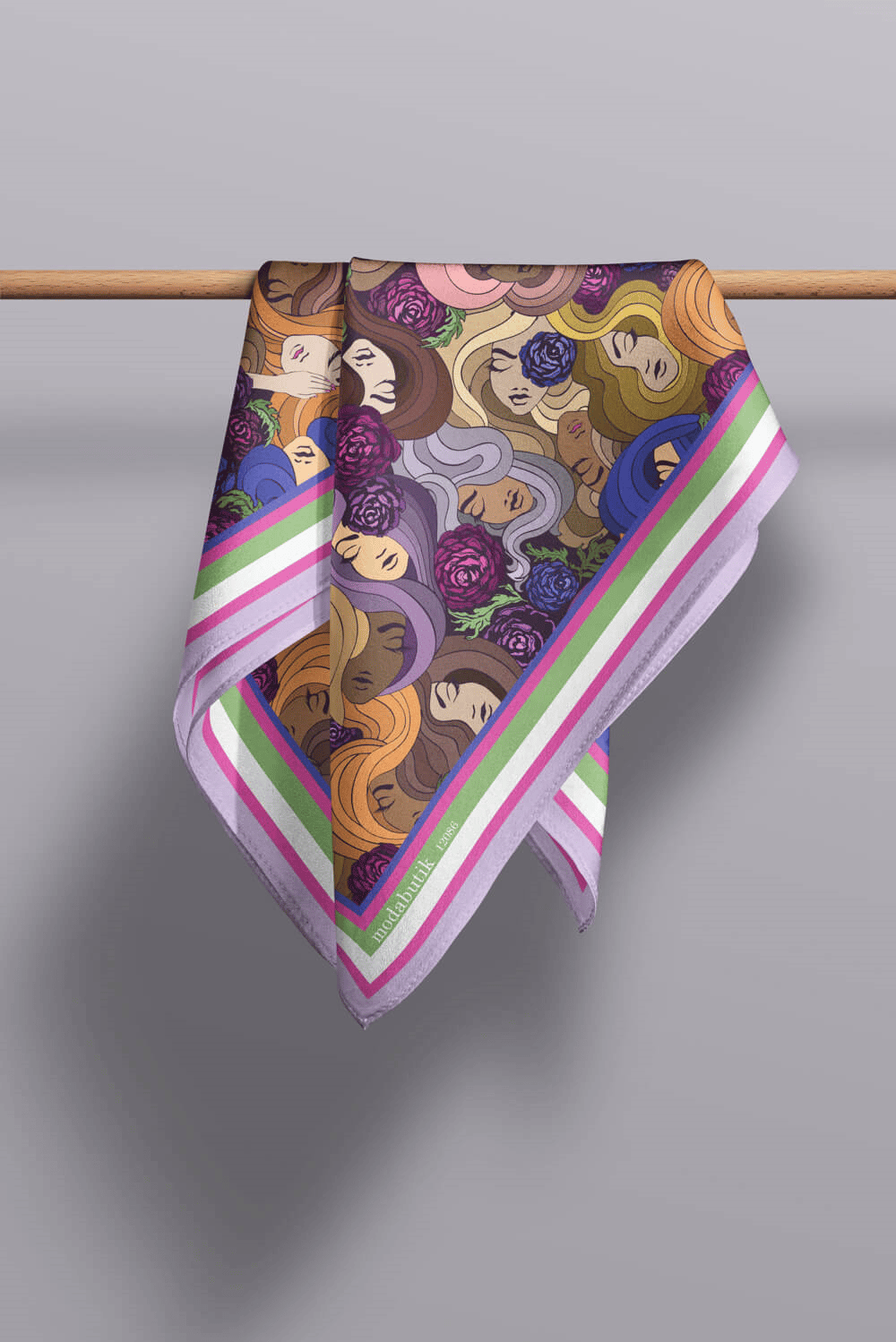 F95 MODERN WOMEN TASARIMLI BANDANA DG12086