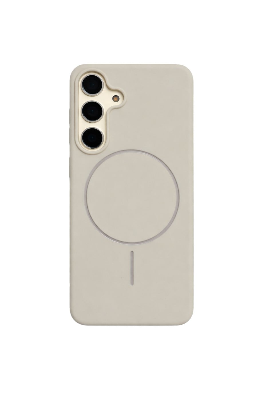 Samsung Galaxy S24 Plus Kılıf – İçi Kadife – MagSafe Uyumlu – Taş Renk – Telefon Kılıfı