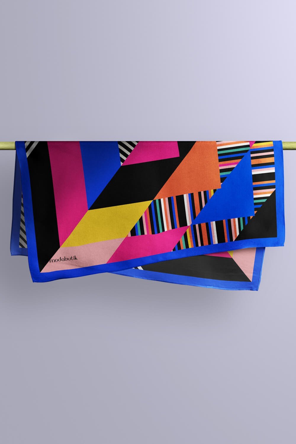 B4 Violla Geometrik Desenli Bandana