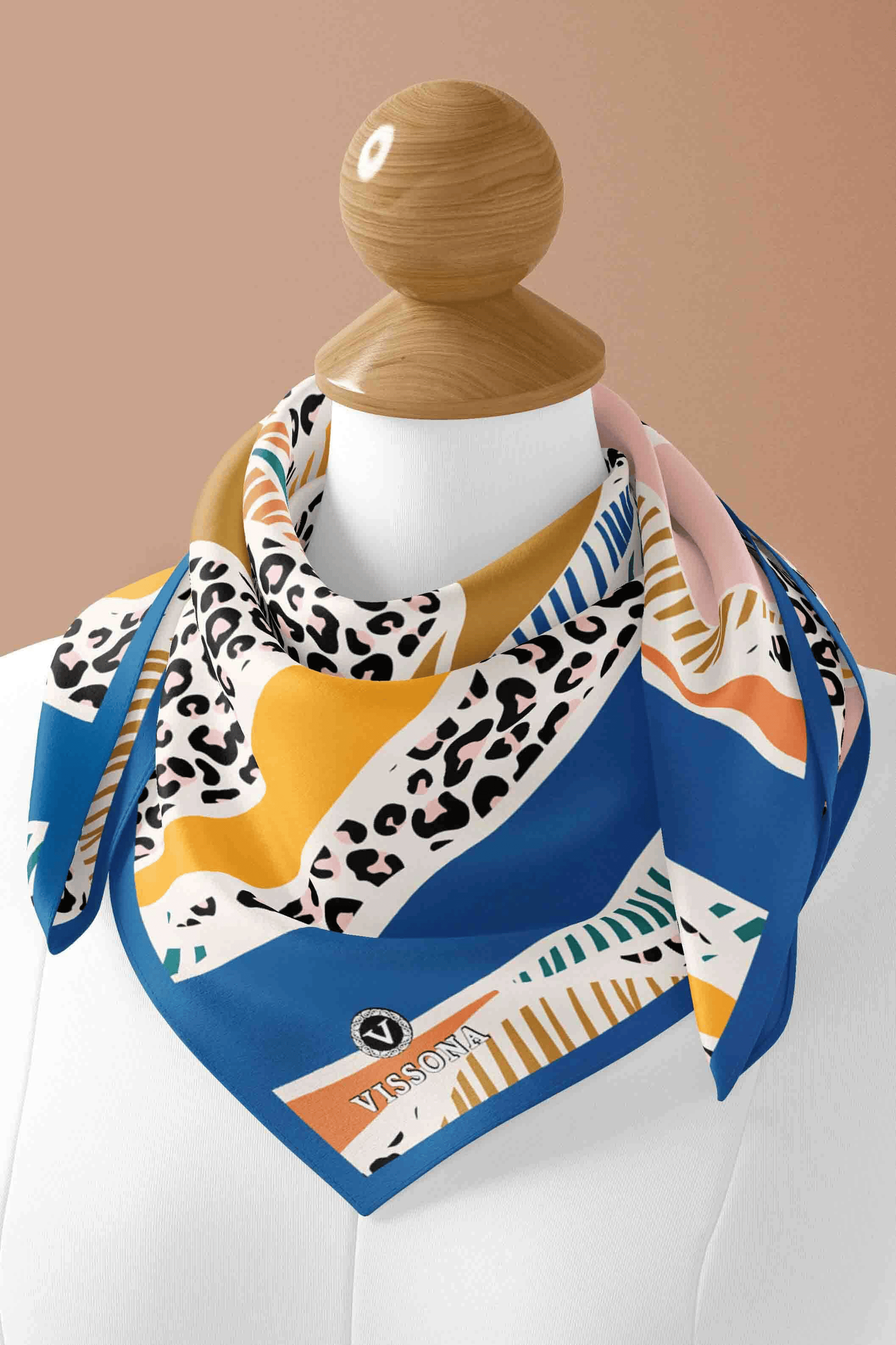 100% Silk Headscarf for Women - 22