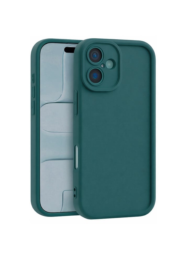 iPhone 16 Plus Kılıf – Kamera Çıkıntılı – Mat Silikon Telefon Kılıfı
