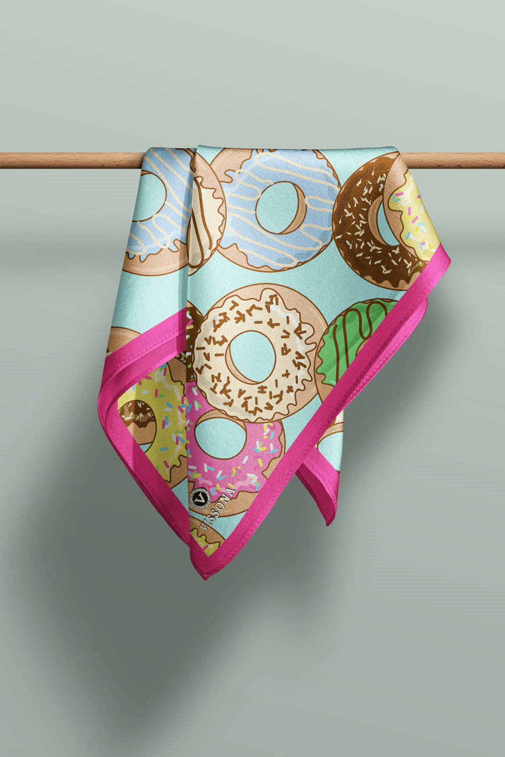100% Silk Headscarf for Women - 22