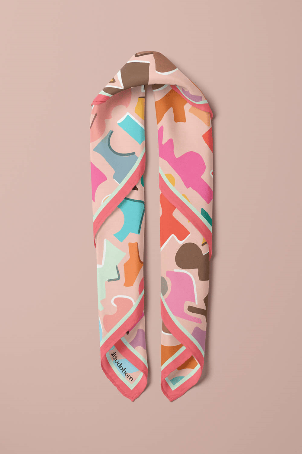 F116 Modabutik Geometrik Desenli Bandana