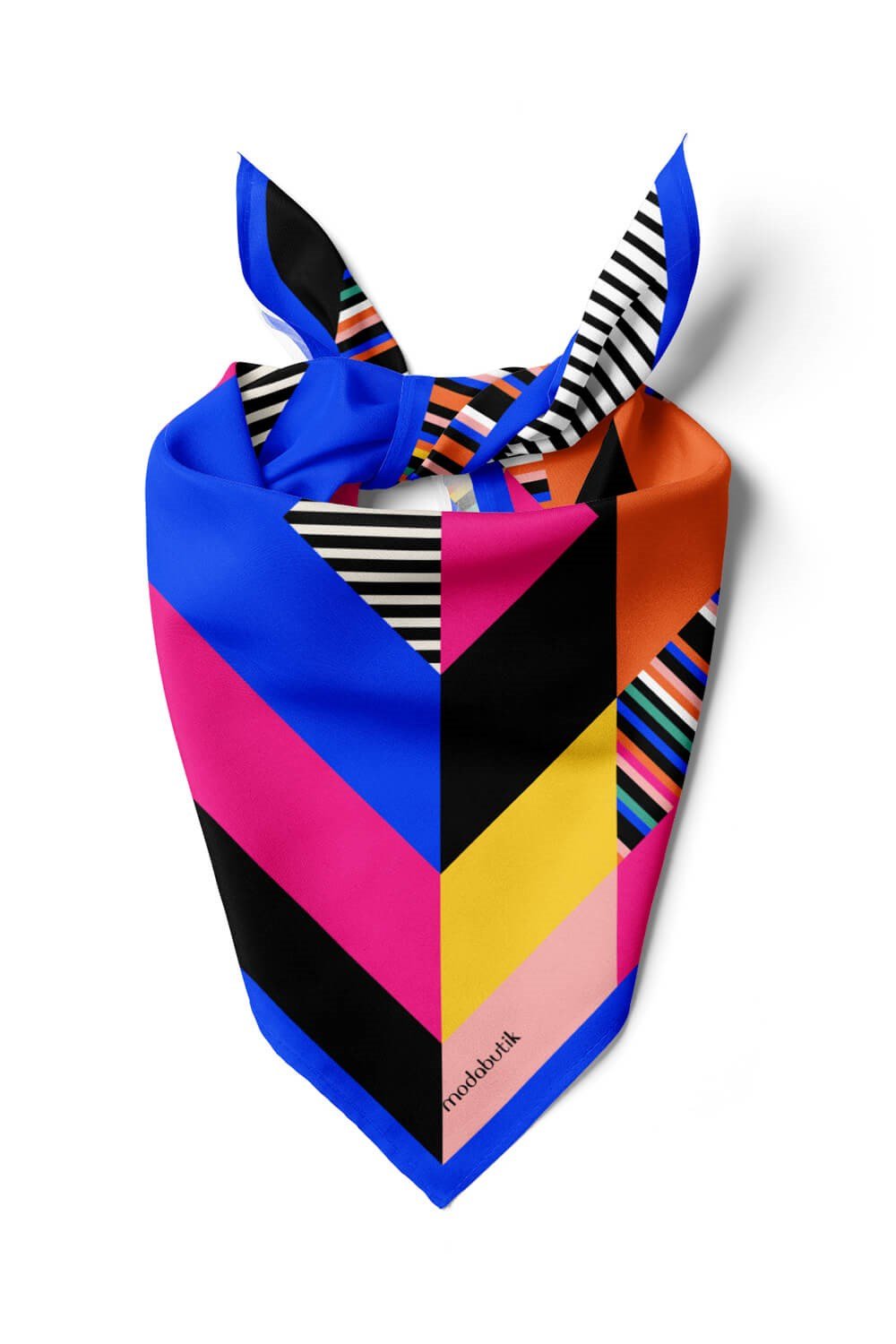 B4 Violla Geometrik Desenli Bandana