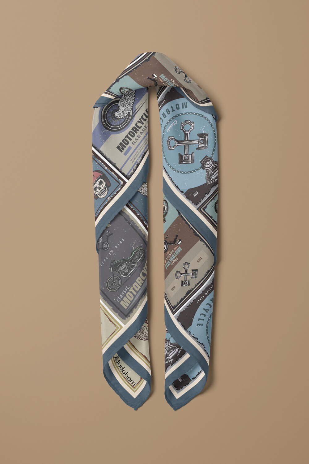 H7 Modabutik Motorcycle Desenli Bandana
